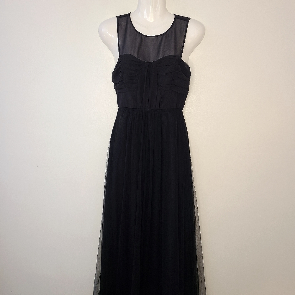 BCBG Black Tulle Dress, Size 0, NWT - Picture 1 of 11